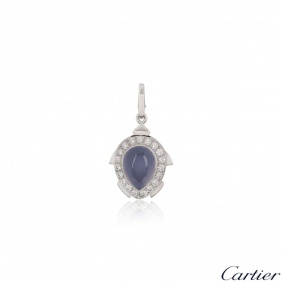 Cartier Limited Edition Chalcedony & Diamond Turtle Charm